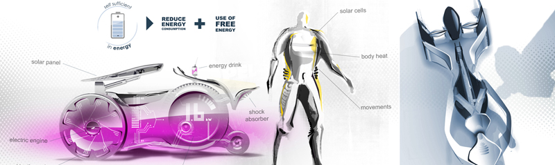 Augustin BARBOT - OPEL EWOL Energy Way Of Life Concept RCA Royal College of Art 2010 student project design sketch